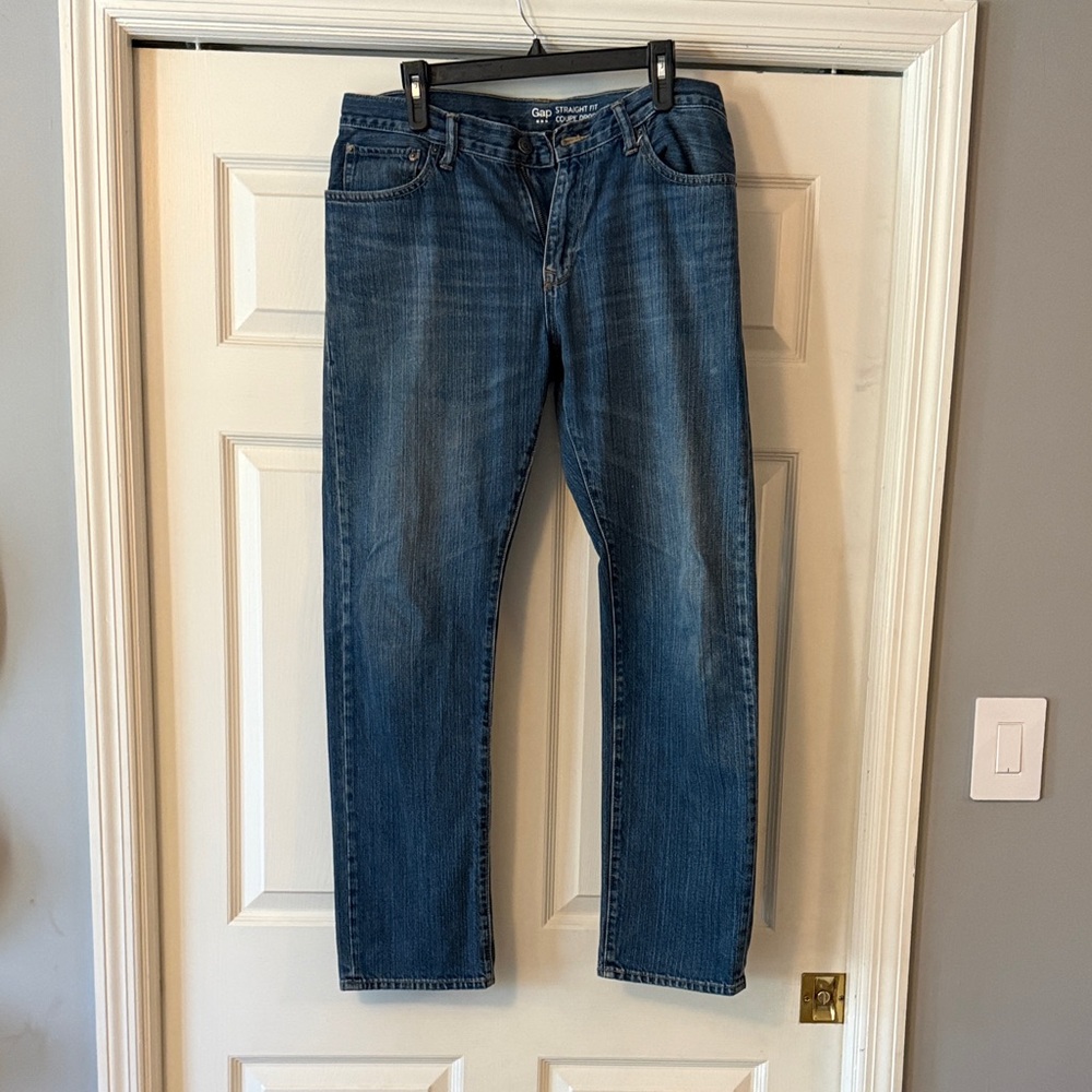 GAP Men's Straight Blue Jeans 33x32